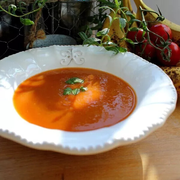 Soupe tomates à la banane