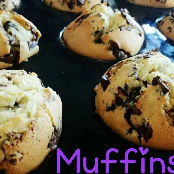 MUFFINS HEALTHY BANANES CHOCOLAT