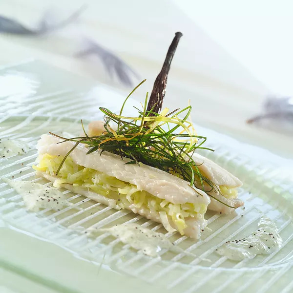 Millefeuille de sole saveur vanille