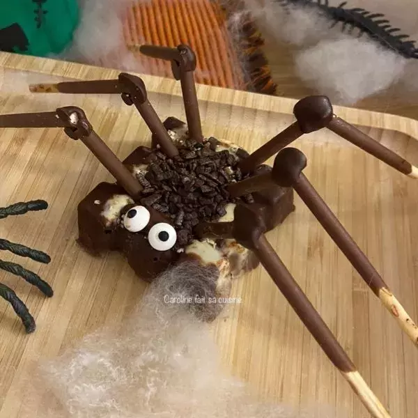 Araignées de Brownies aux noix de Pécan