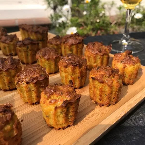 Mini Cannelés poulet curry