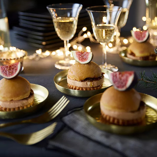 Tatins de foie gras aux figues