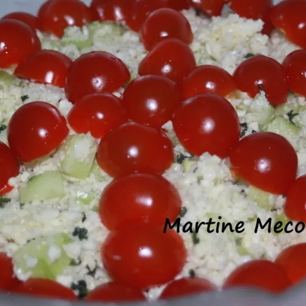 Taboulé de chou-fleur, concombre et tomates cerises sans cook'in