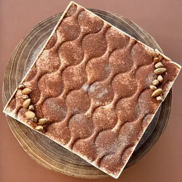 Tiramisu chocolat, vanille et pralin