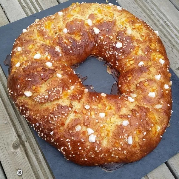 Brioche des rois aux écorces d'oranges