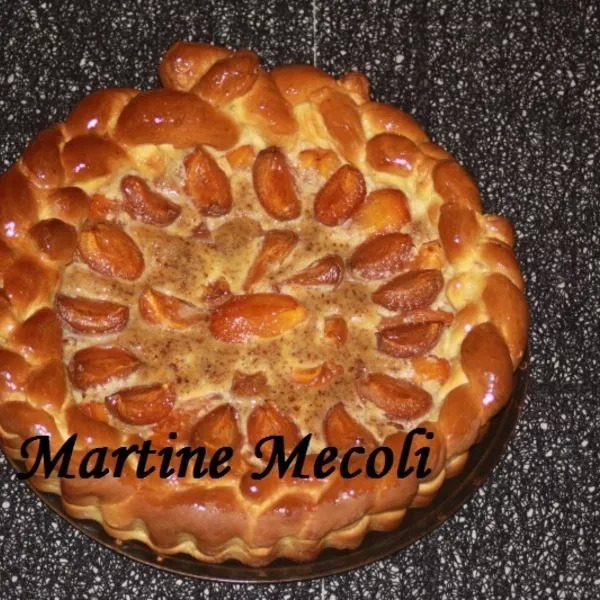 Tarte briochée aux abricots