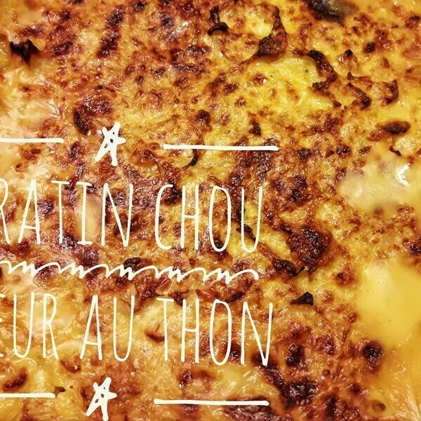 Gratin de chou-fleur au thon 