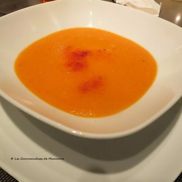 Velouté lentilles corail-tomates (IG bas )