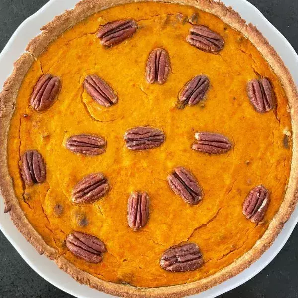 Tarte sucrée potimarron/pécan