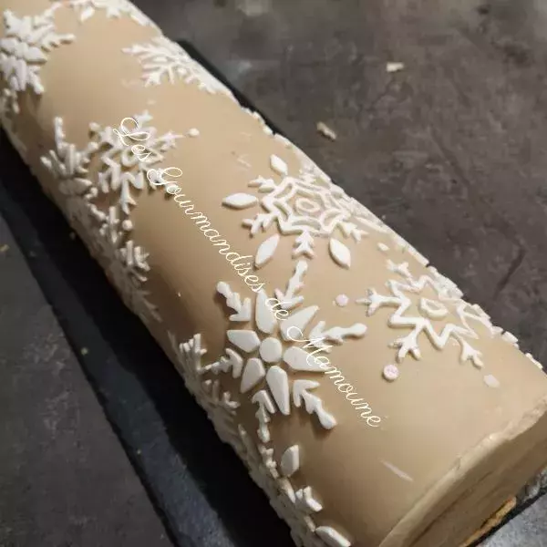 Bûche praliné, clémentines