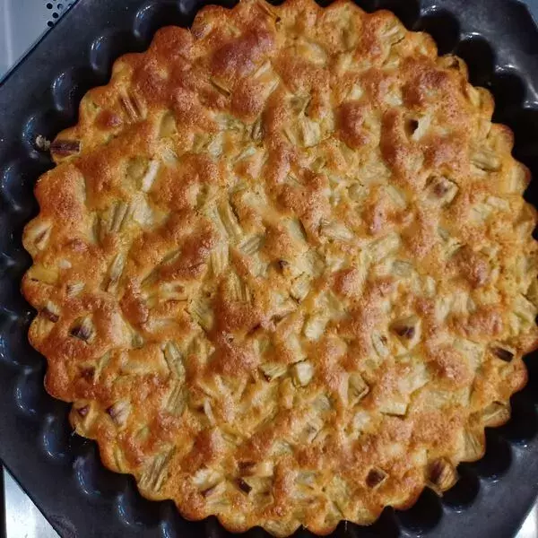 Galette à la rhubarbe