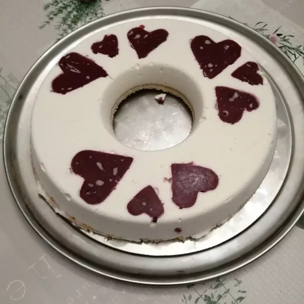 mousse chocolat blanc de la ST Valentin