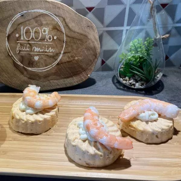 Terrines saumon et crevettes