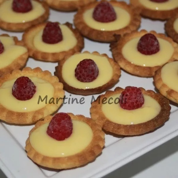 Mini tartelettes citrons framboises