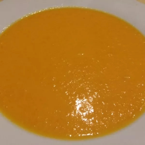 Velouté de patate douce carotte et curry