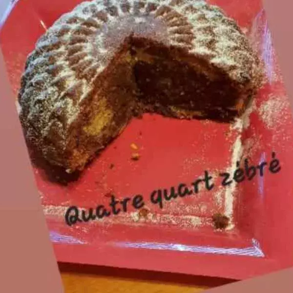 Quatre quart zébré