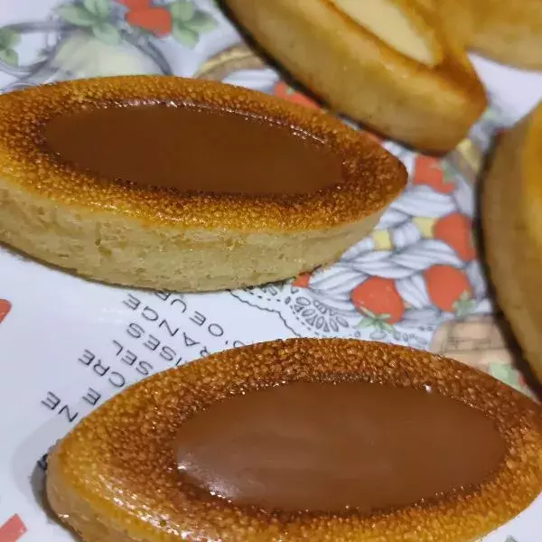 Biscuits moelleux au fromage blanc et nappage caramel beurre salé 