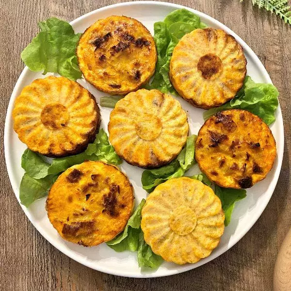 Quiches sans pâte poireau - chorizo