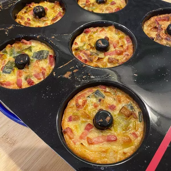 Quiche aux poireaux et aux lardons