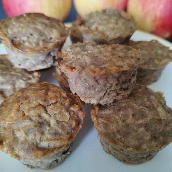 Mini muffins sans gluten pommes noix