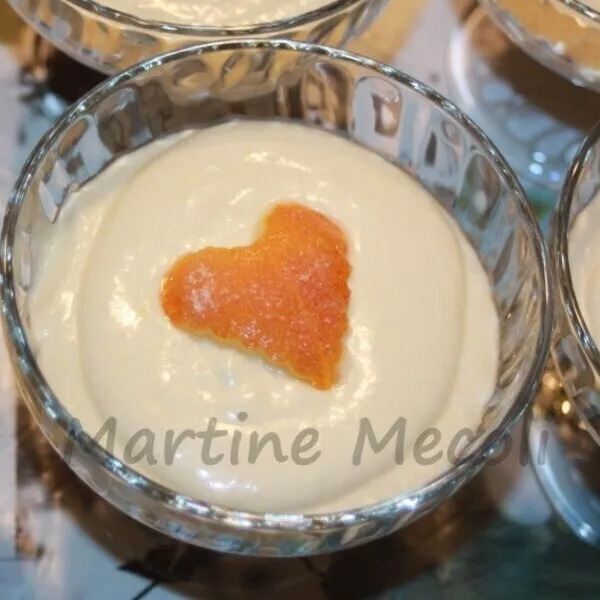 Mousses à l'orange de la Saint Valentin