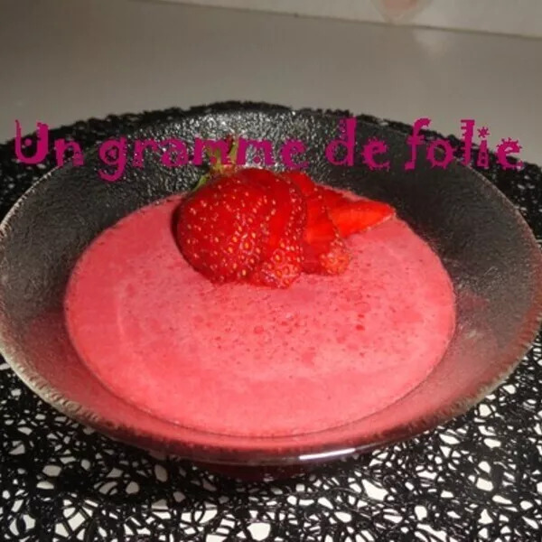 Mousse de fraise allégée