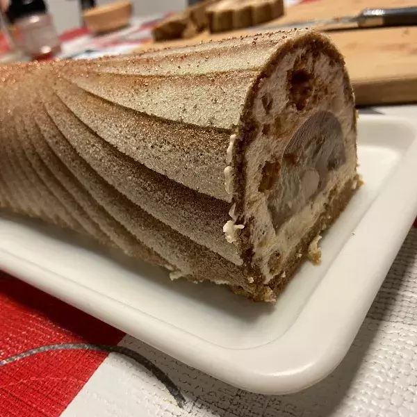 Bûche poires et spéculos 