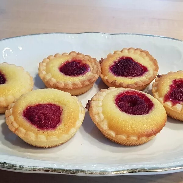 mini tartelettes amandine-framboise