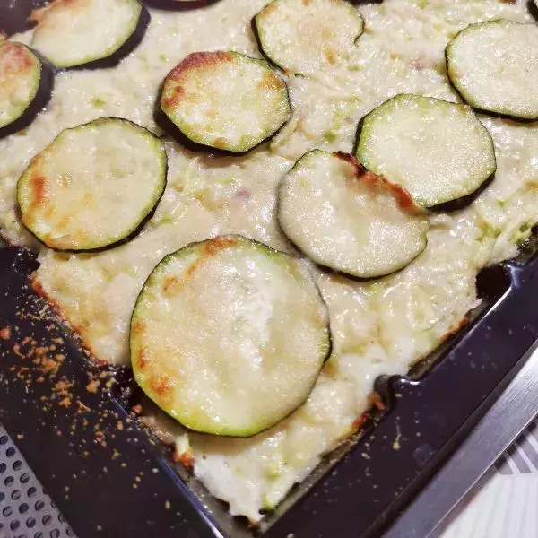 Gratin de riz-courgettes