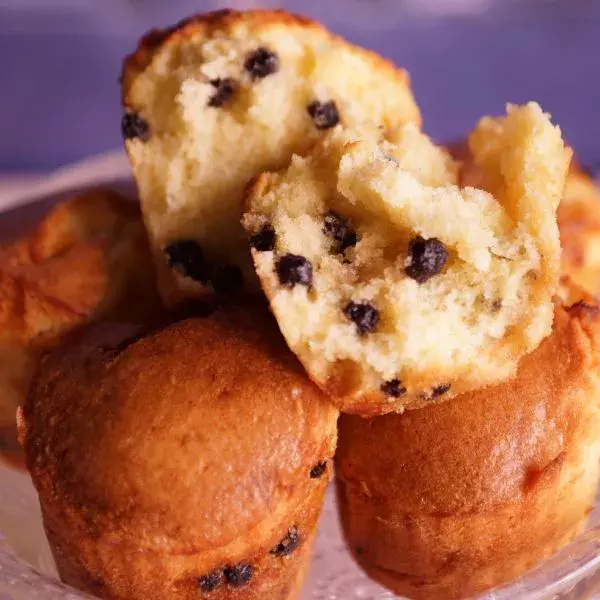 Muffins aux coeurs de myrtille