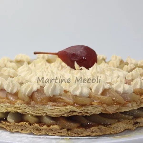 Gâteau feuilleté aux poires