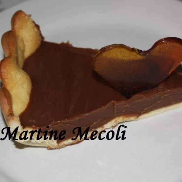 Tarte fine au chocolat et caramel sans cook'in