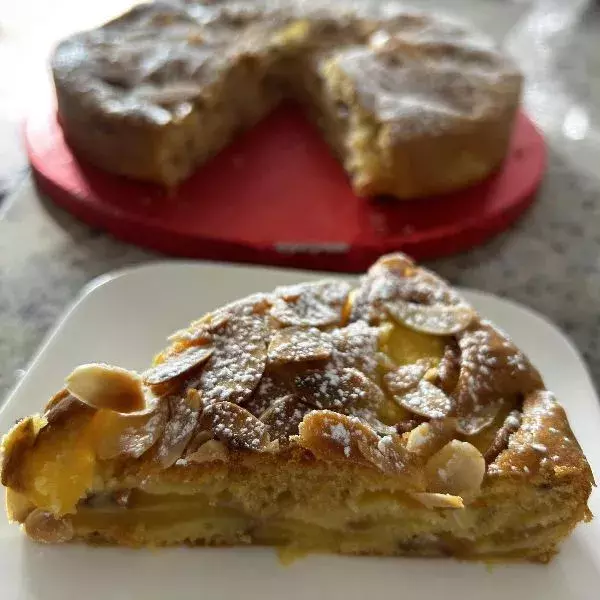 Gâteau aux  pêches