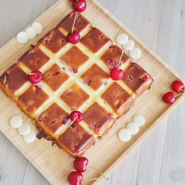 Fondant allégé chocolat blanc/cerise