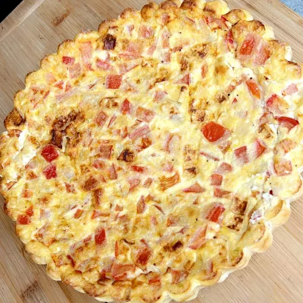 Quiche sans pâte tomate chèvre 