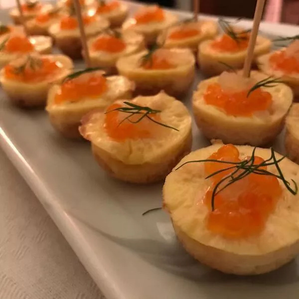 Petits-fours de Noël au saumon fumé