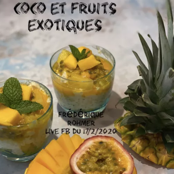 Perle du Japon , coco et fruits exotiques 