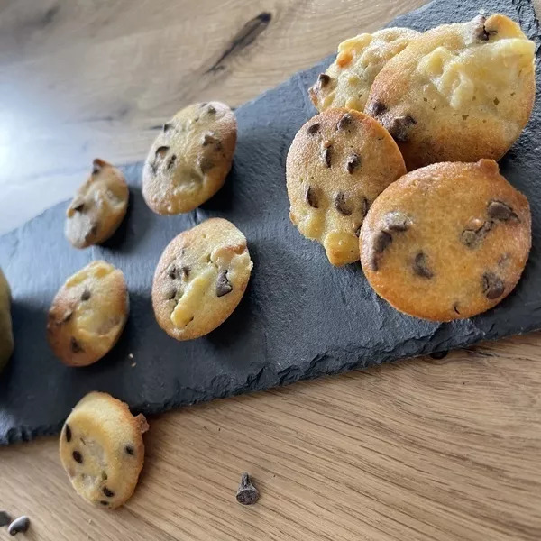 fondant poire pépites de chocolat