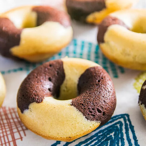 Marbrés chocolat vanille façon Doonuts de Michel 