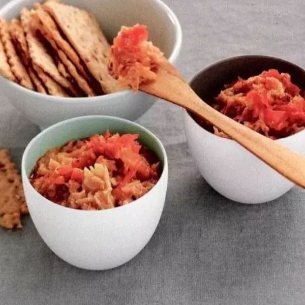 tartinade d'artichaut à la tomate