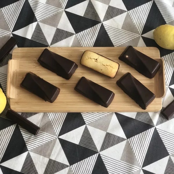 Financiers au citron coque chocolat