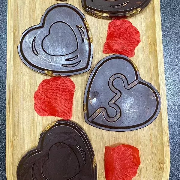 Coeurs d'avoine-chocolat