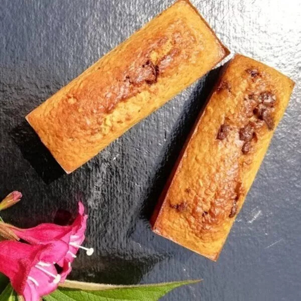 Bakeds oats , gâteau aux flocons d'avoine pépites chocolats