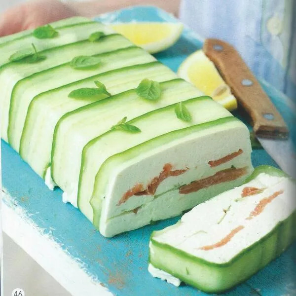 Terrine de fromage frais saumon et concombre