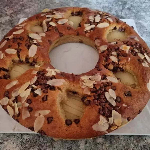 Couronne amandes poires