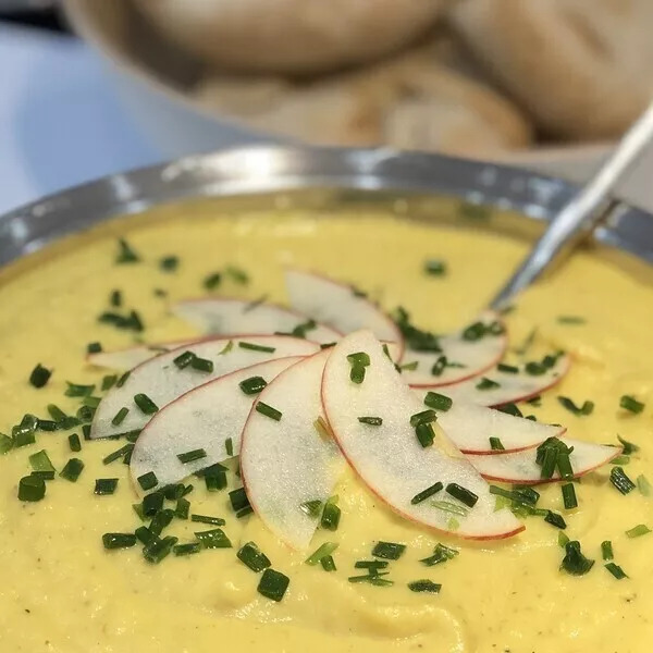 Potage topi-panais à l'indienne