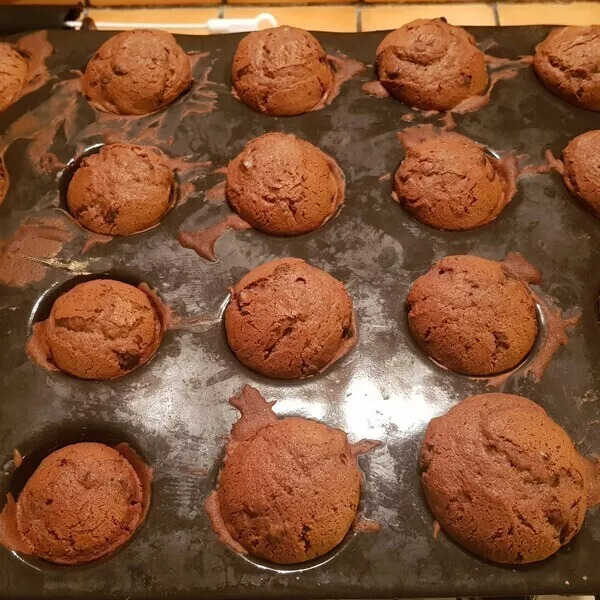 Muffins tout chocolat