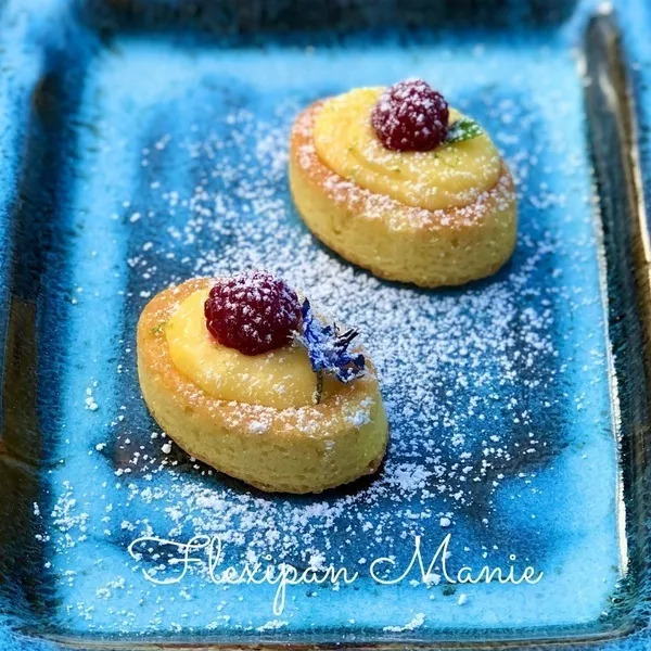 Petits gâteaux citron framboises