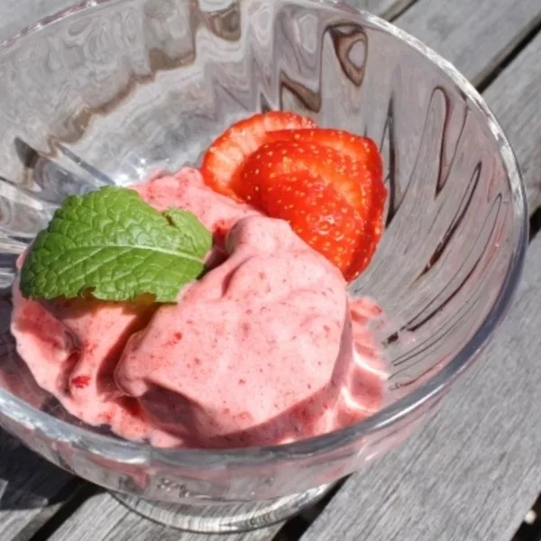 Sorbet aux fraises