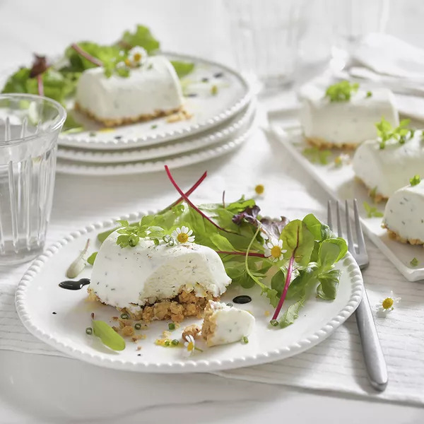 Crumbles de fromage frais à la ciboulette